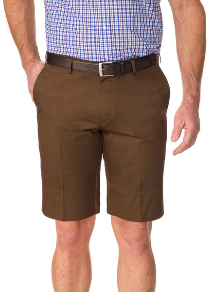 Breamlea Flexiwaist Casual Short - Mocha – Fletcher Jones Australia