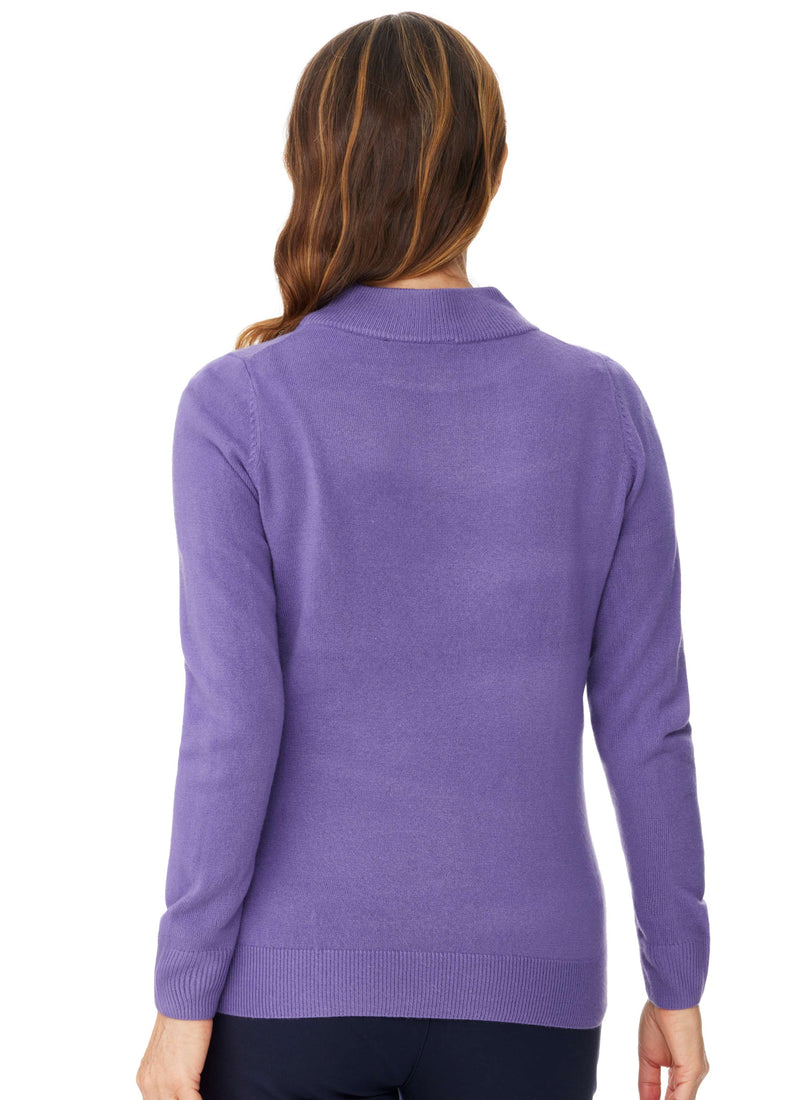 COOMA HIGH CREW PULLOVER - LILAC