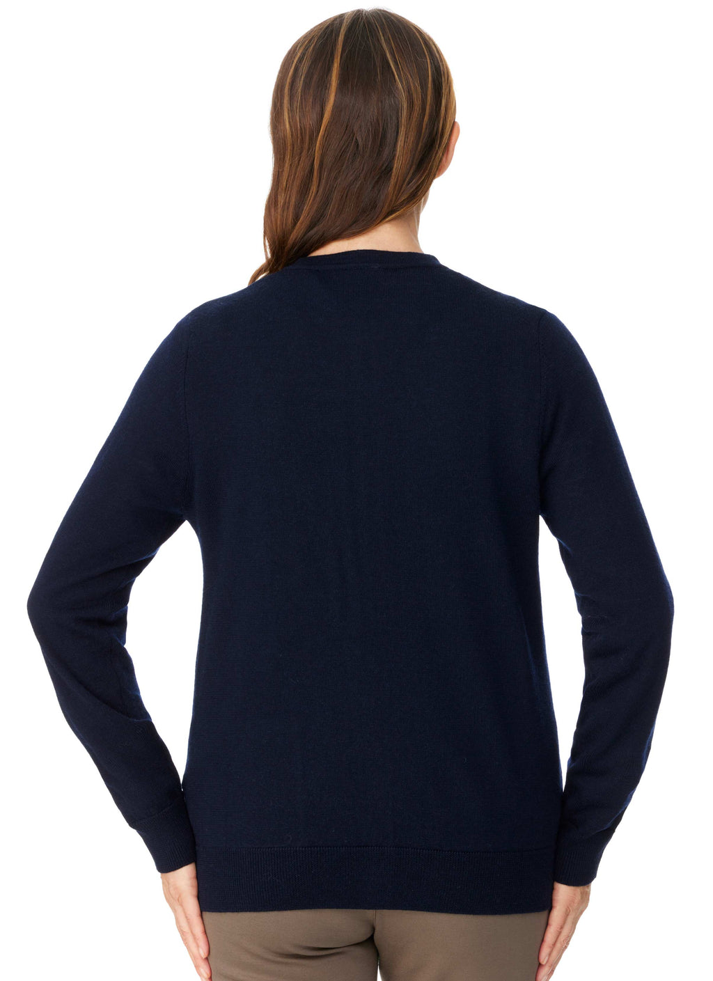 LEVENDALE CLASSIC CARDIGAN WITH POCKETS - NAVY