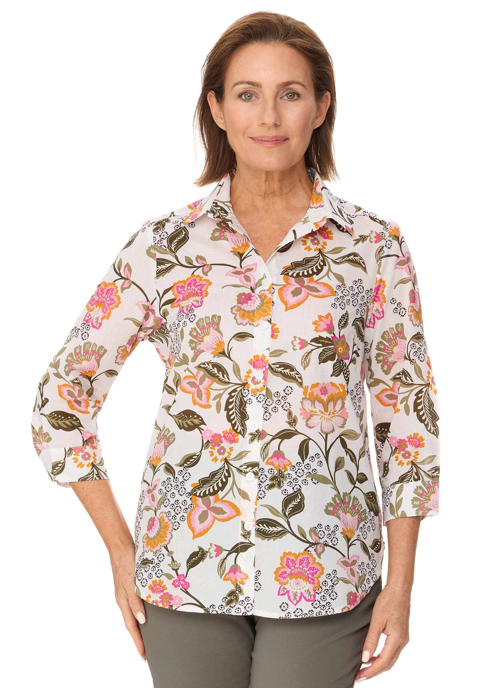 AVA 3/4 SLEEVE SHIRT
