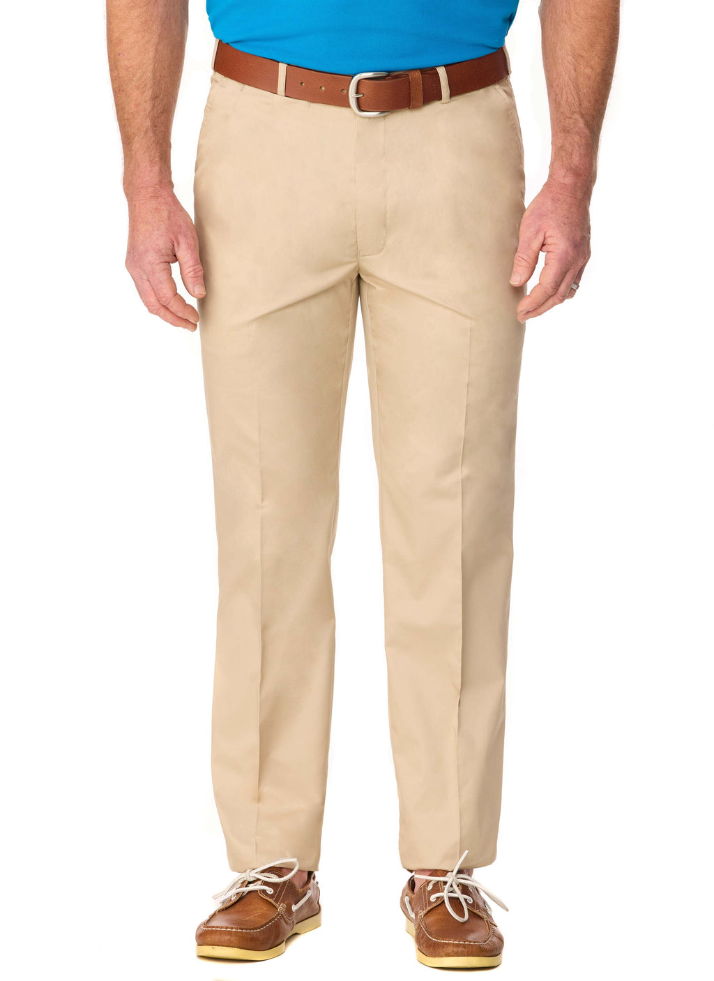 BREAMLEA SUMMER FLEXIWAIST CASUAL TROUSER - SAND