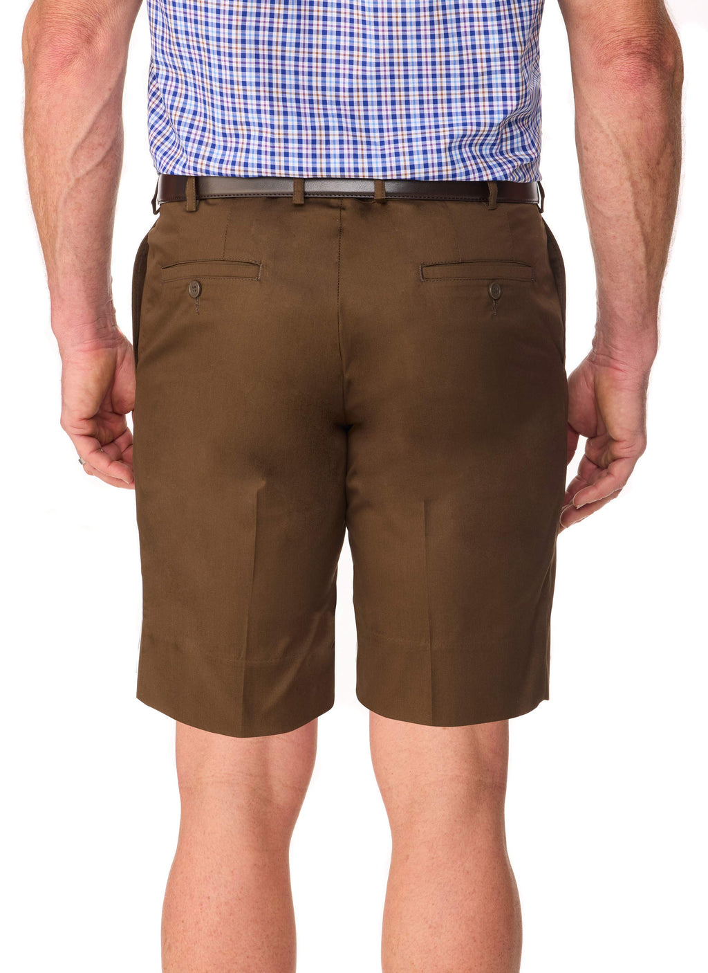 BREAMLEA FLEXIWAIST CASUAL SHORT - MOCHA