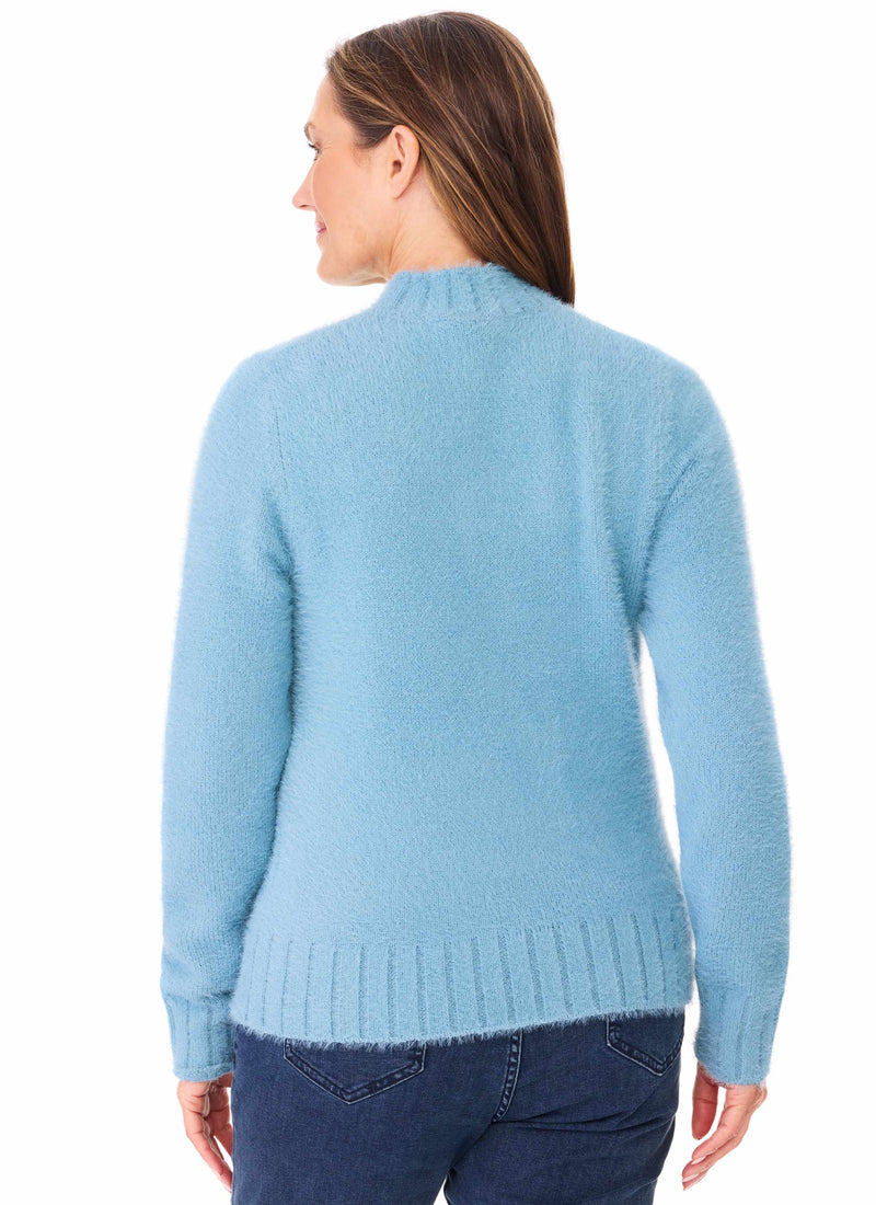 CHARRYVILLE CREW PULLOVER - BLUE