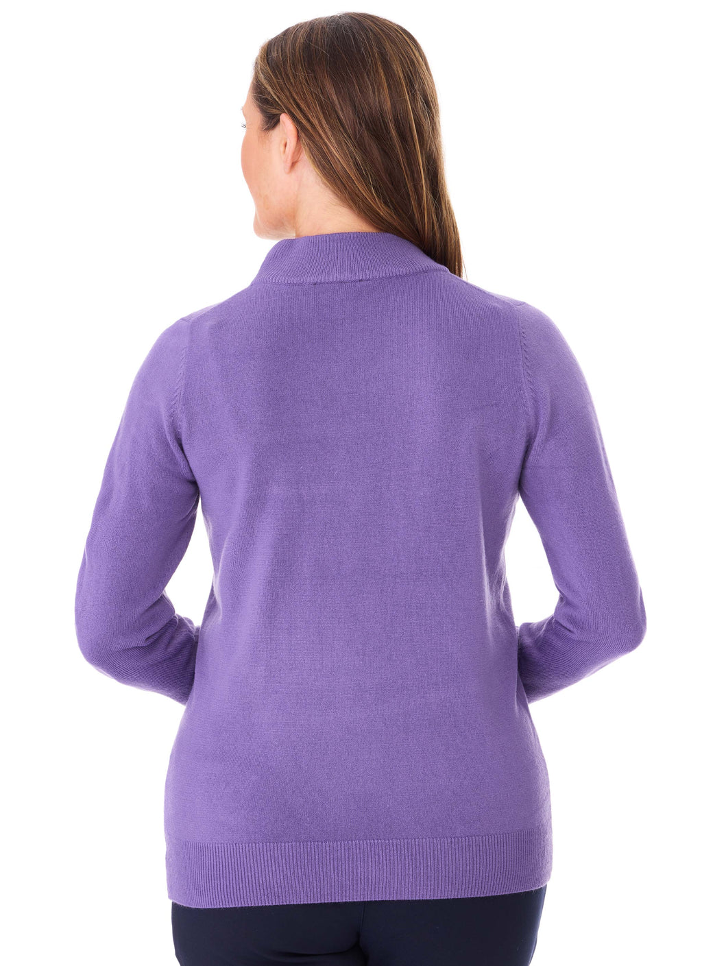 COOMA HIGH CREW PULLOVER - WISTERIA
