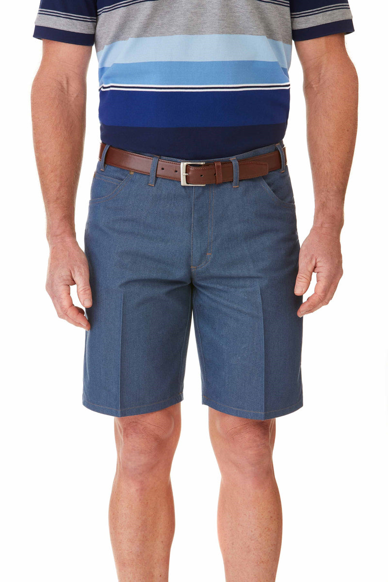 FLETCHER JEAN SHORT - BLUE