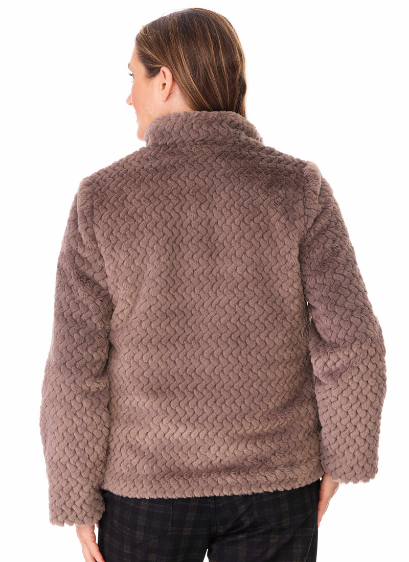 FRANCES LINED FAUX FUR JACKET