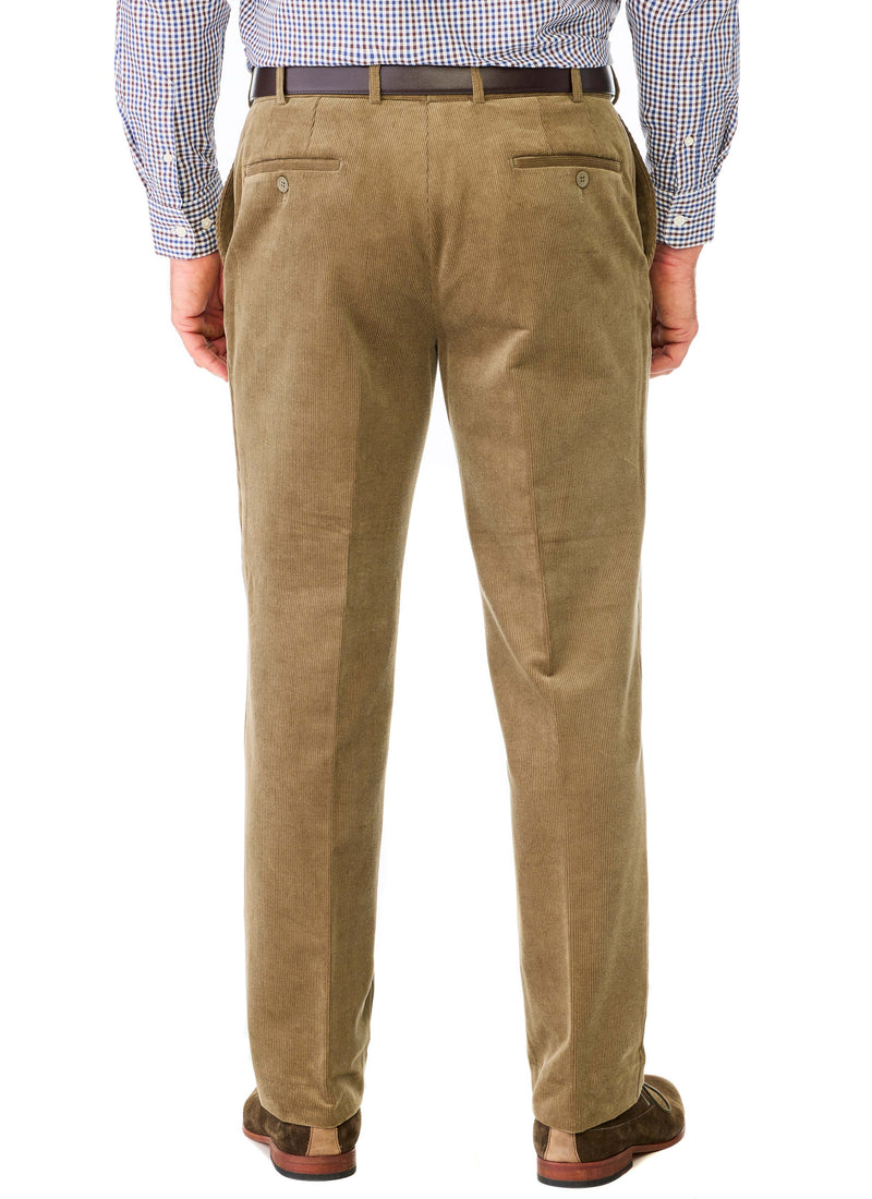 HALIDON FLEXIWAIST TAUPE FINE EUROPEAN CORD