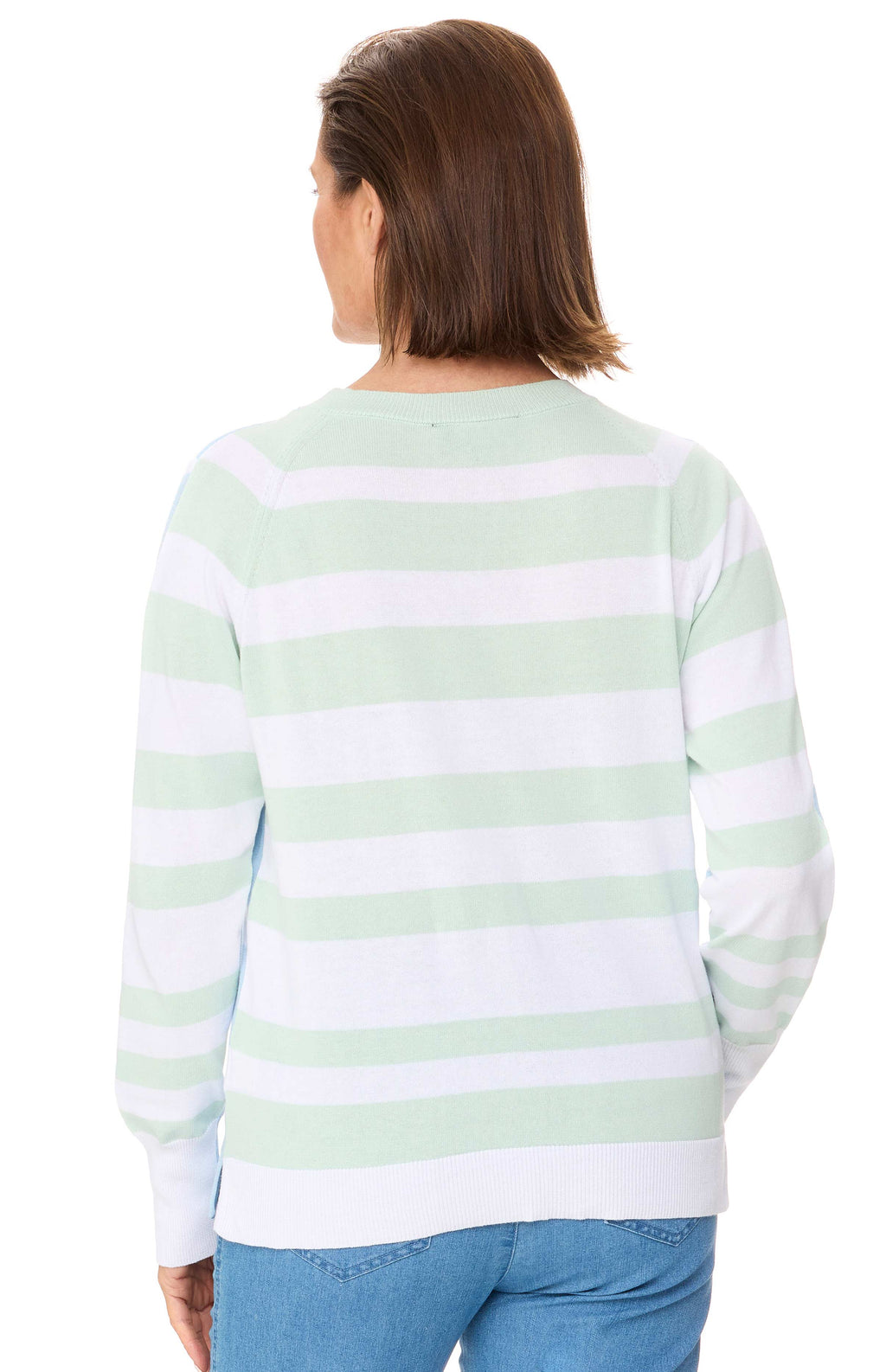LEGANA STRIPED PULLOVER - BABY BLUE