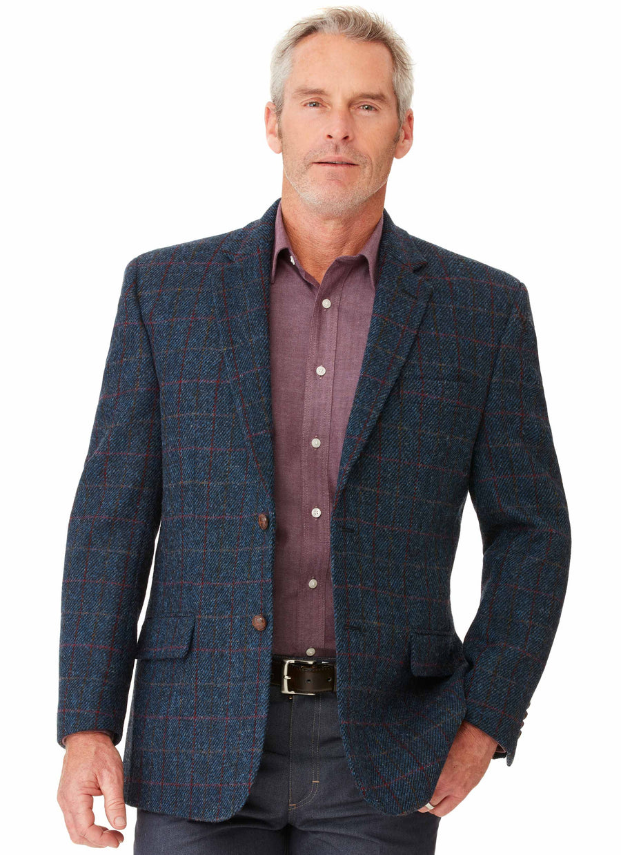 MALMSBURY HARRIS TWEED JACKET BLUE - Main Image