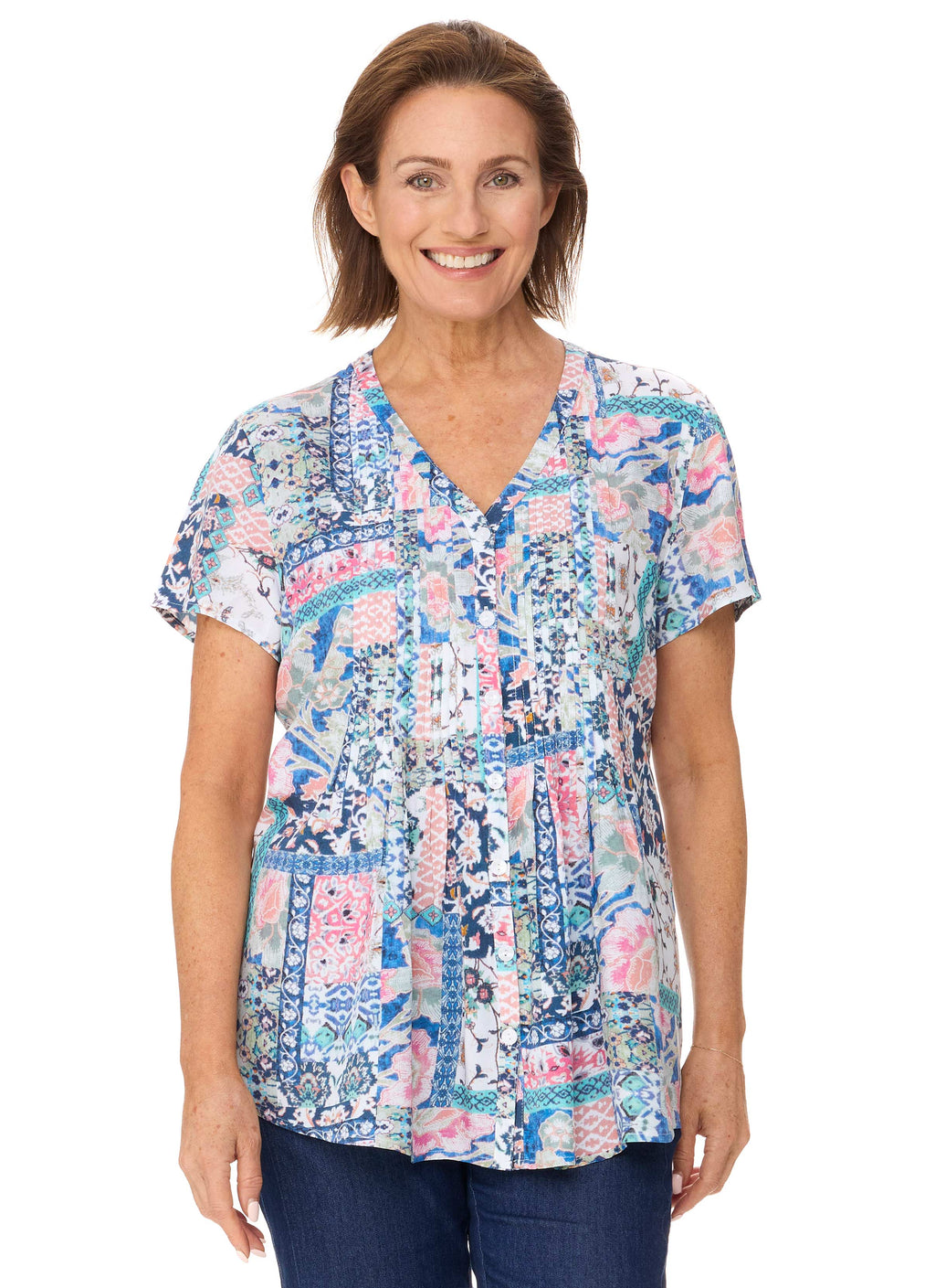 MARY PINTUCK S/S SHIRT