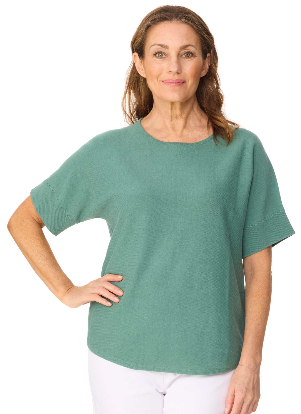 MOURA DOLMAN TOP- FERN