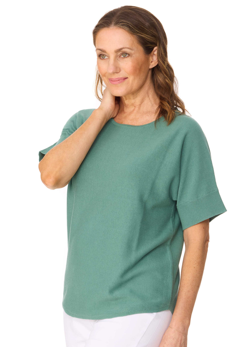 MOURA DOLMAN TOP- FERN