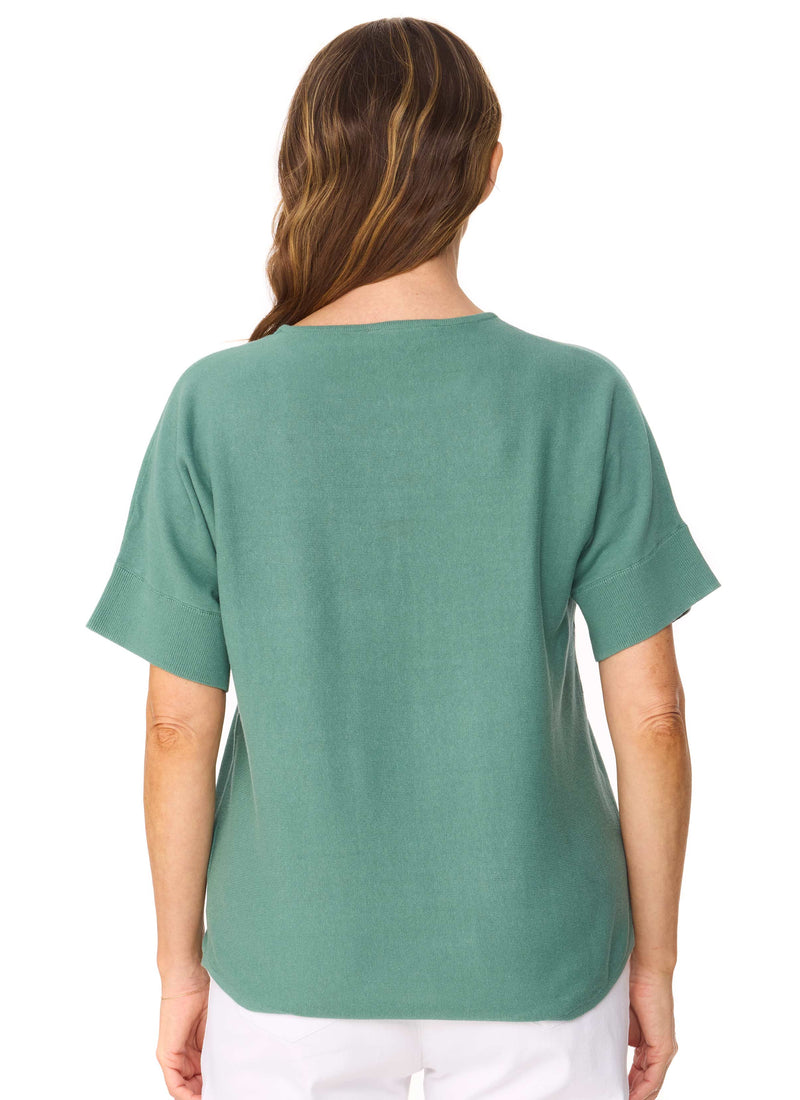 MOURA DOLMAN TOP- FERN