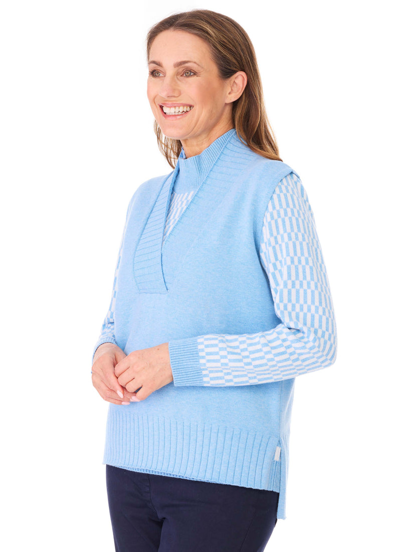 MYALLA GLAZIER V-NECK RELAXED VEST