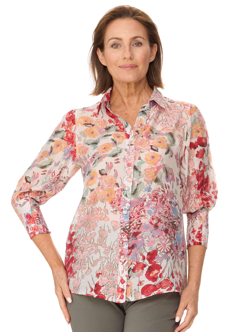 NONDA 3/4 SLEEVE SHIRT