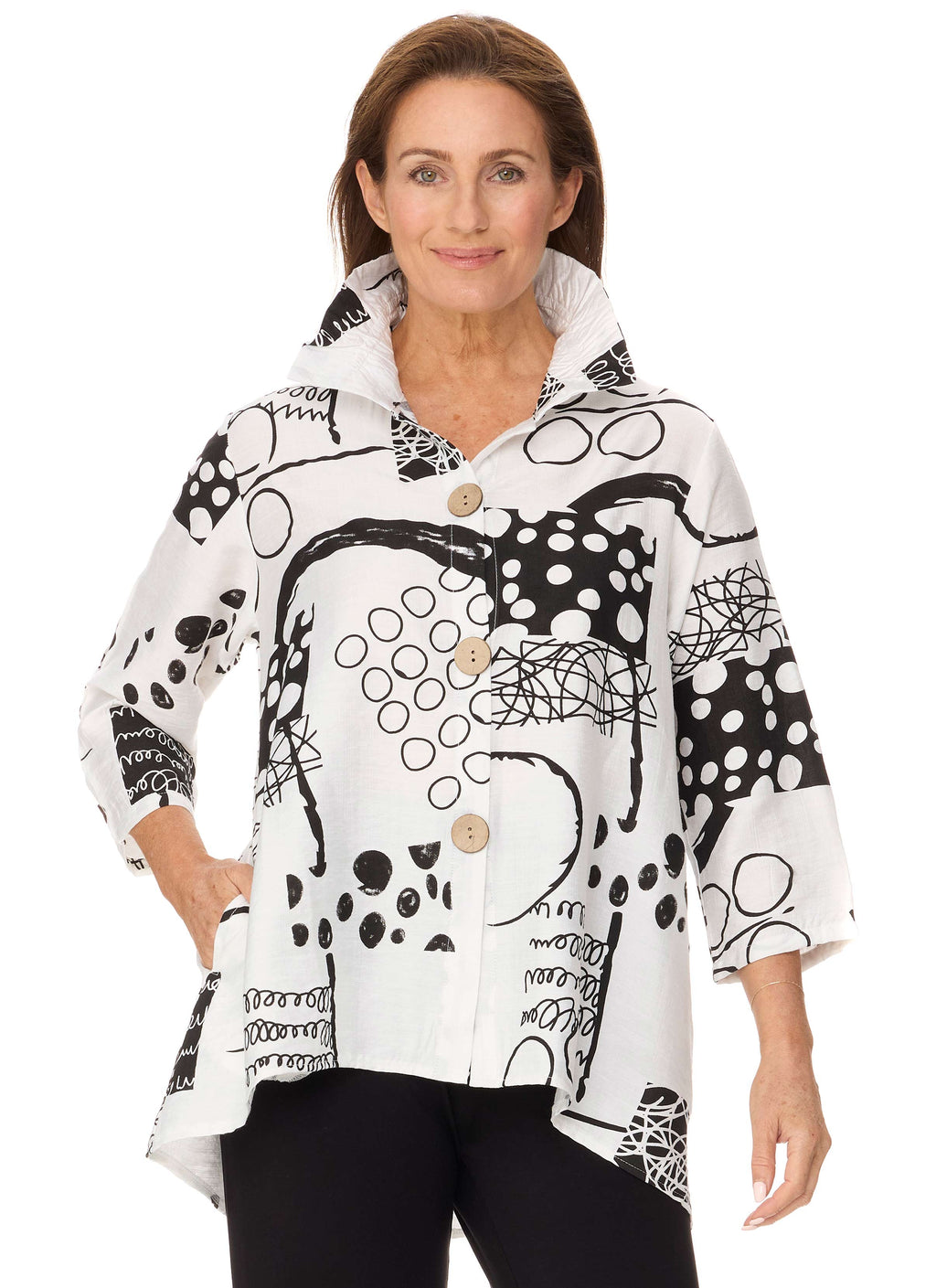 PARKHURST 3/4 SLEEVE SHIRT