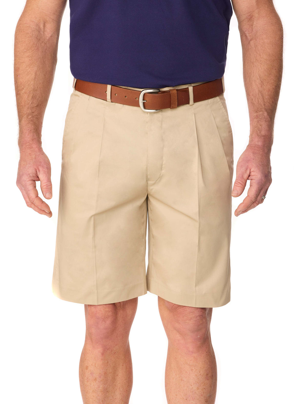 RIVERGLEN FLEXIWAIST PLEATED SHORT - SAND