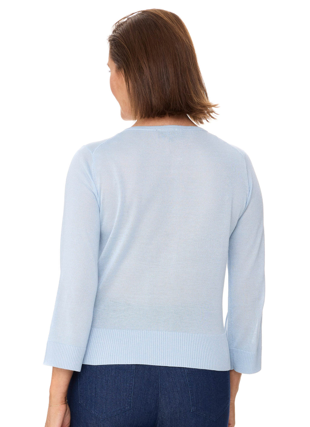 STRICKLAND SPARKLE CARDIGAN - BABY BLUE