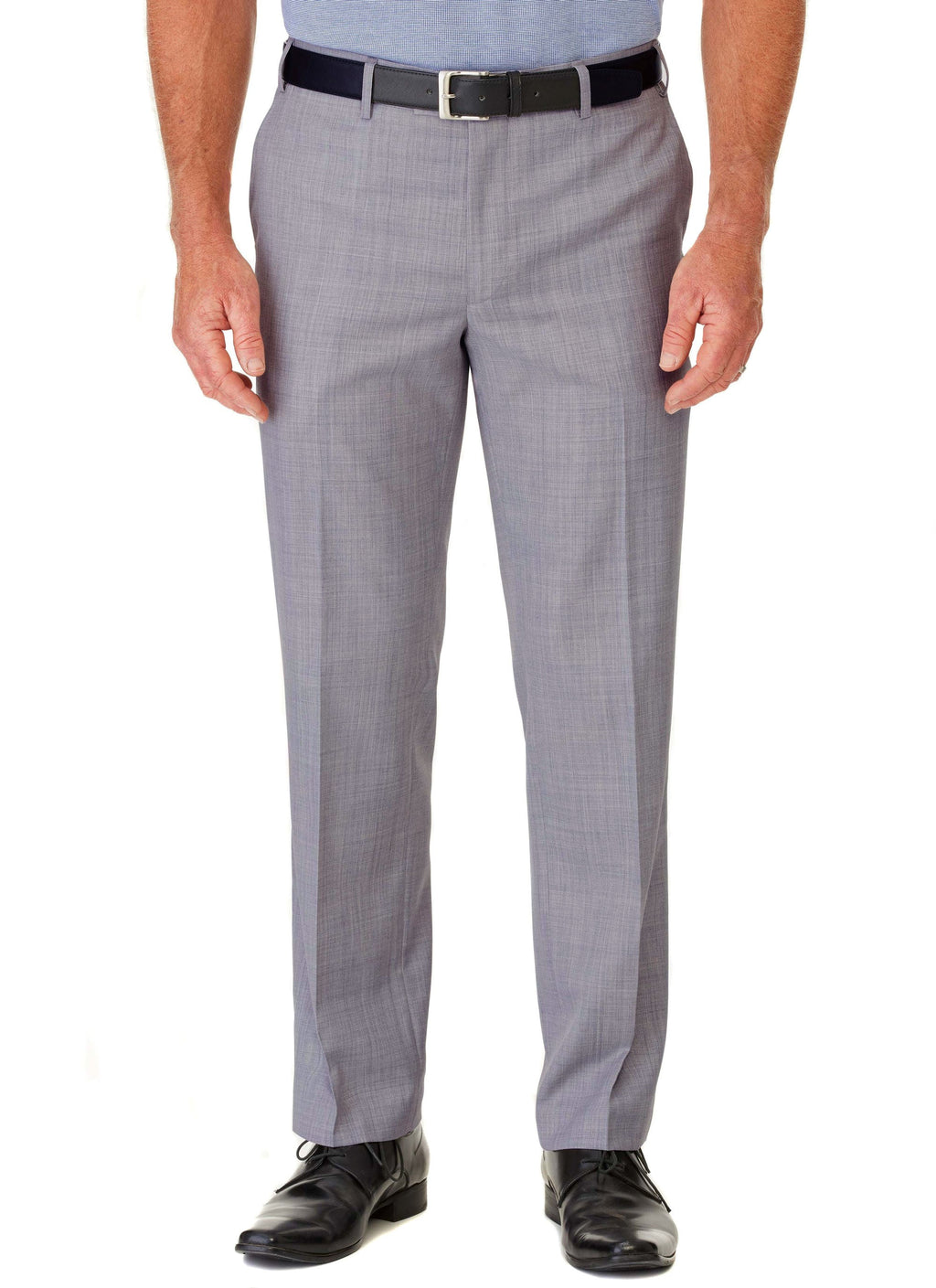 WARATAH FLAT FRONT LIGHT GREY FLEXIWAIST TROUSER