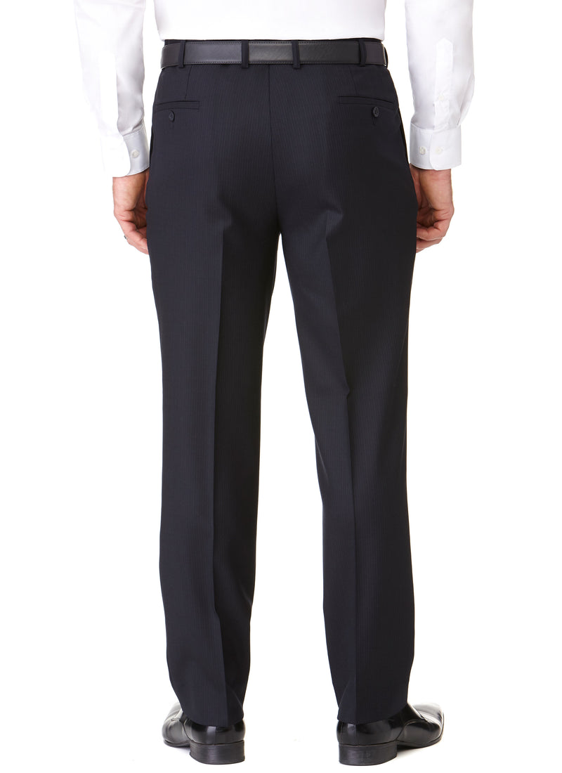 BANYAN PLEATED TROUSER - NAVY