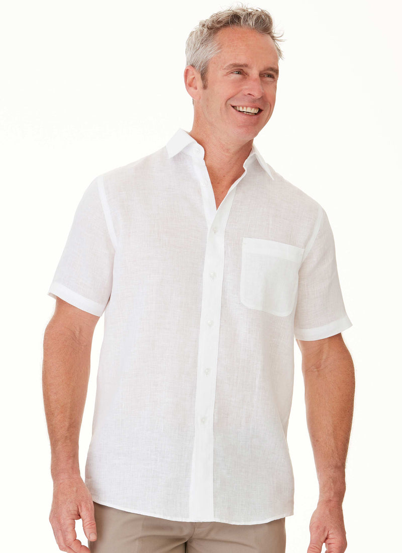 COOLAH SHORT SLEEVE SHIRT WHITE